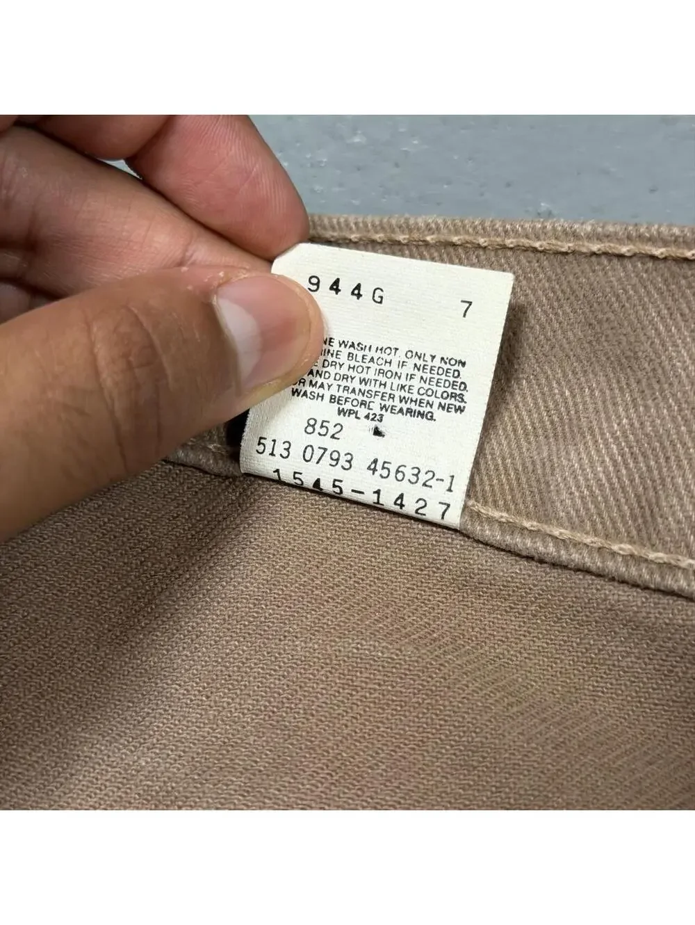 Vintage 1993 Made In USA Levis 545 Loose Orange Tab Brown Pants